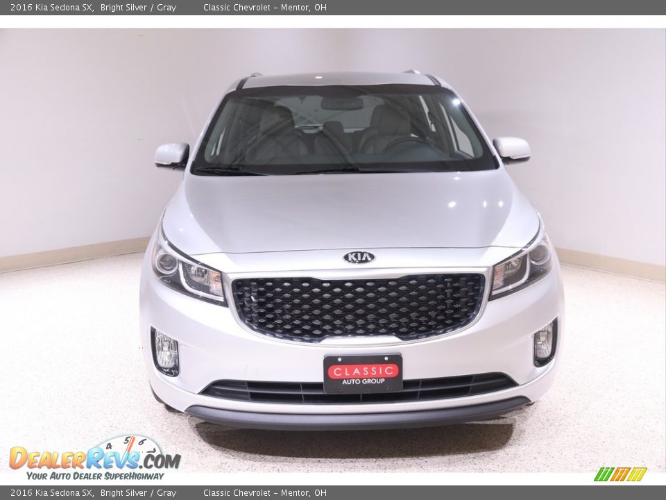 2016 Kia Sedona SX Bright Silver / Gray Photo #2