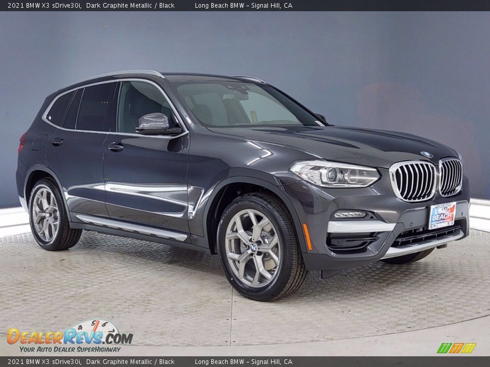 2021 BMW X3 sDrive30i Dark Graphite Metallic / Black Photo #1