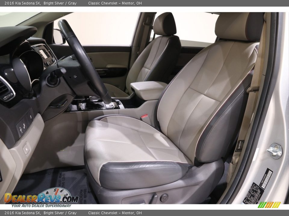 Gray Interior - 2016 Kia Sedona SX Photo #5