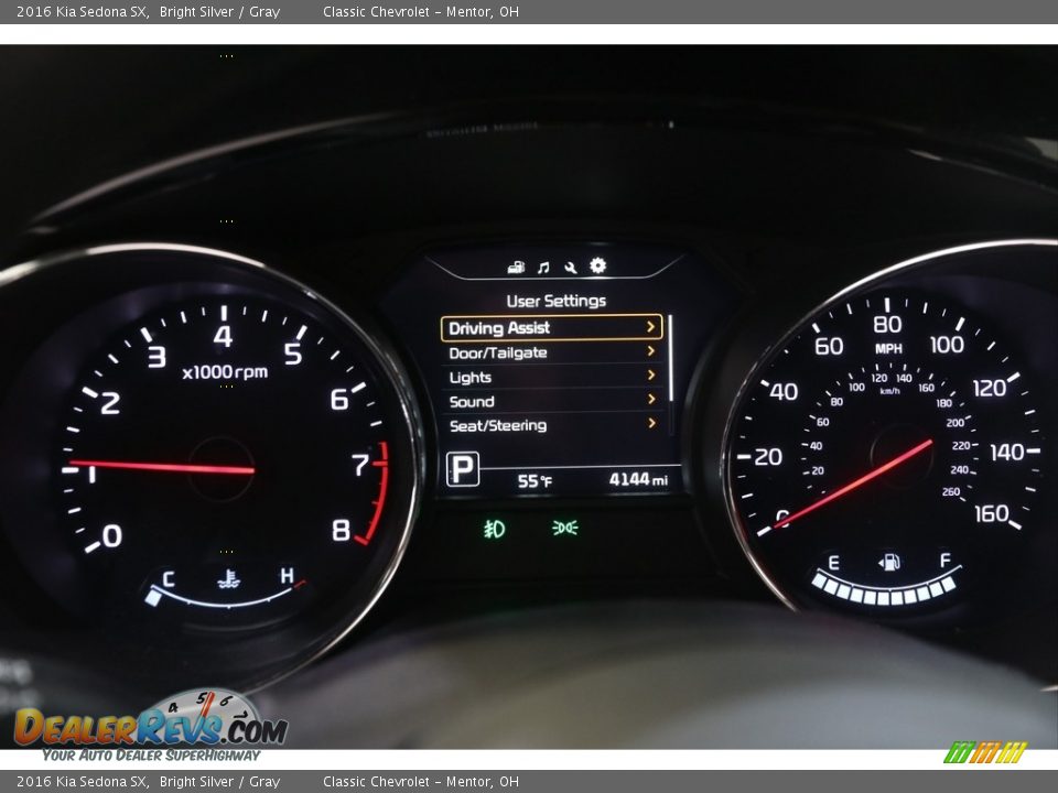 2016 Kia Sedona SX Gauges Photo #8