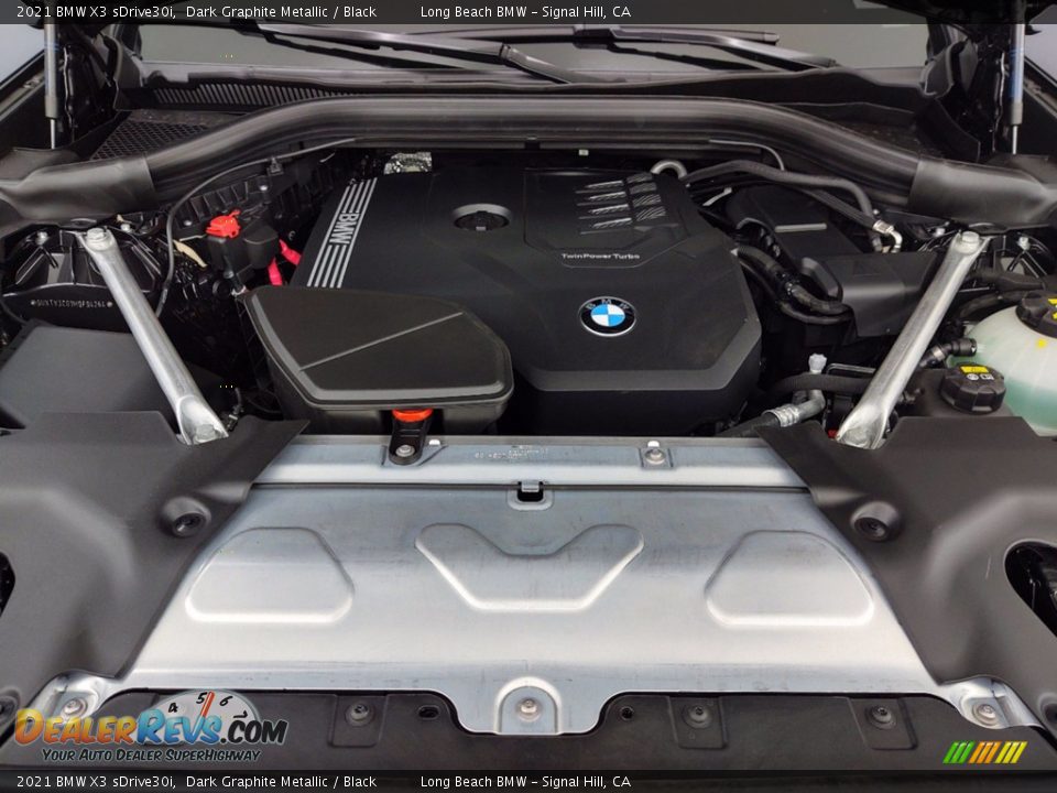 2021 BMW X3 sDrive30i Dark Graphite Metallic / Black Photo #9