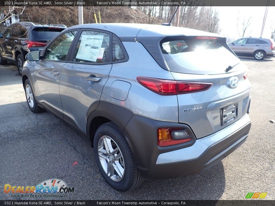 2021 Hyundai Kona SE AWD Sonic Silver / Black Photo #6