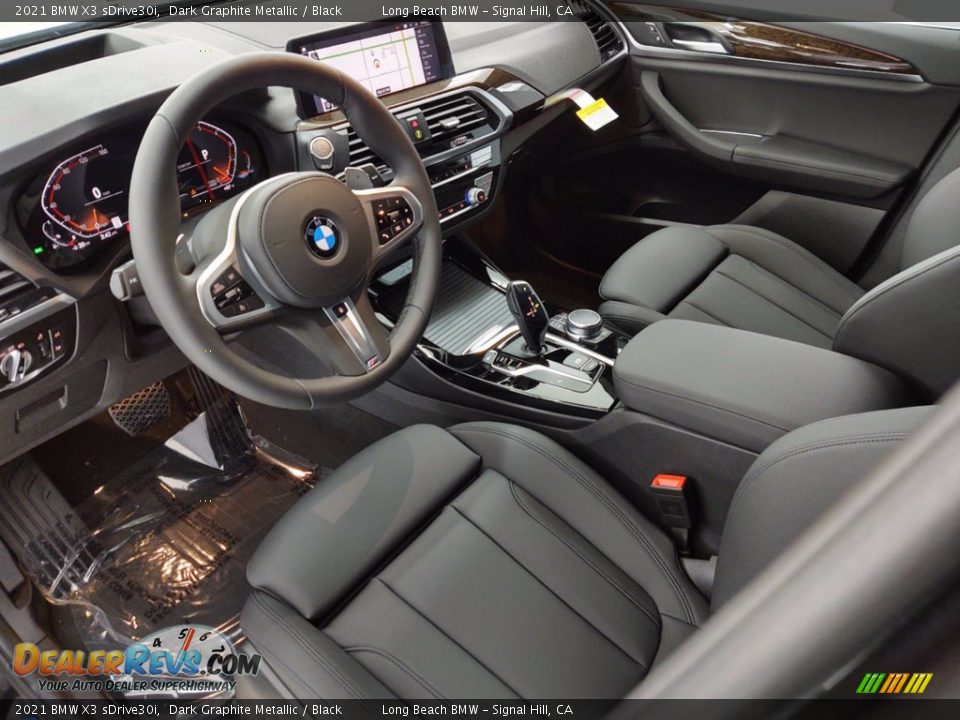 2021 BMW X3 sDrive30i Dark Graphite Metallic / Black Photo #12