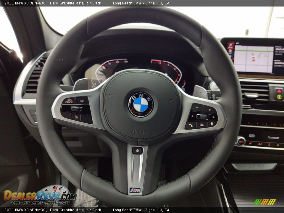 2021 BMW X3 sDrive30i Dark Graphite Metallic / Black Photo #14