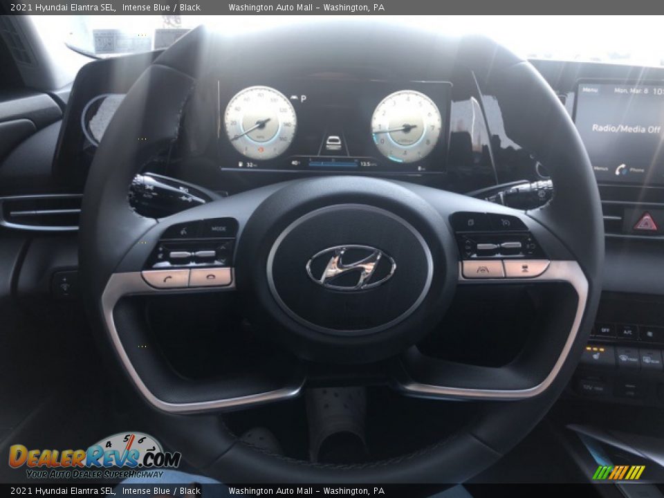 2021 Hyundai Elantra SEL Intense Blue / Black Photo #10