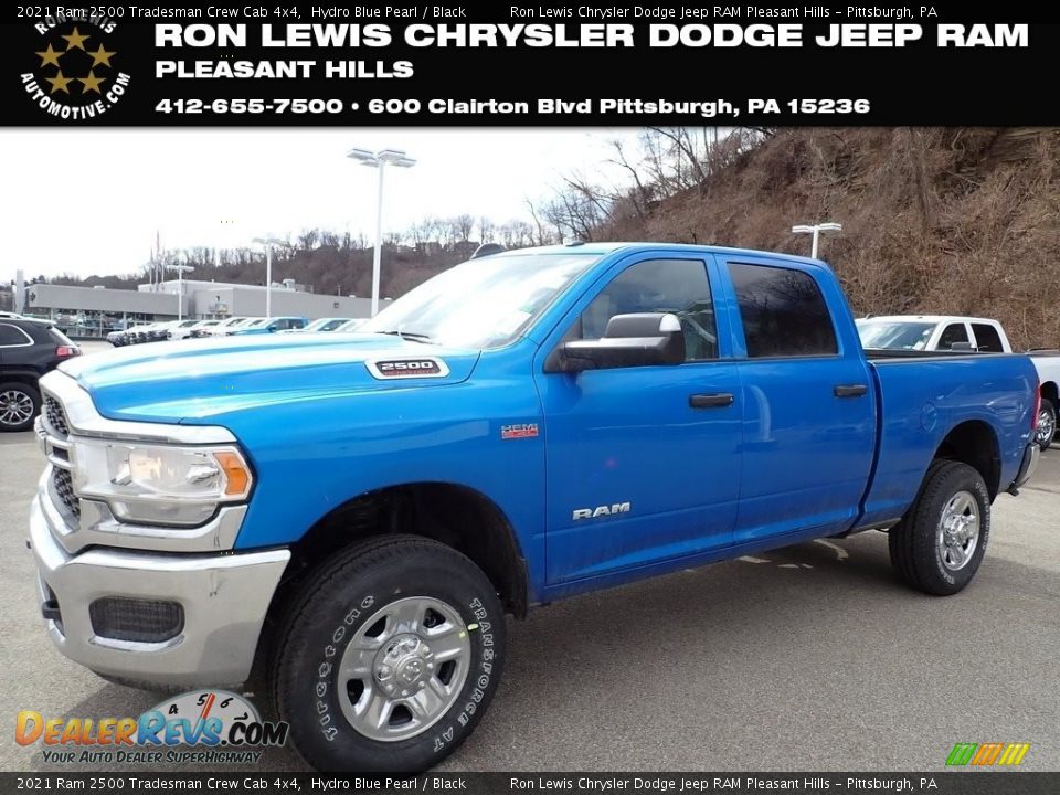 2021 Ram 2500 Tradesman Crew Cab 4x4 Hydro Blue Pearl / Black Photo #1