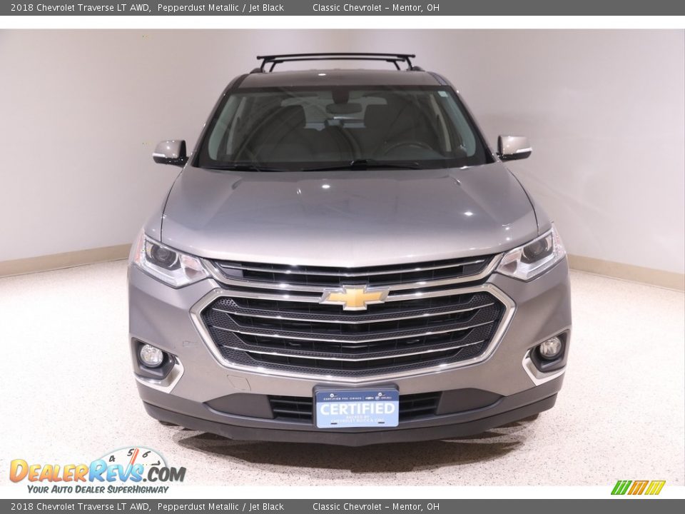 2018 Chevrolet Traverse LT AWD Pepperdust Metallic / Jet Black Photo #2