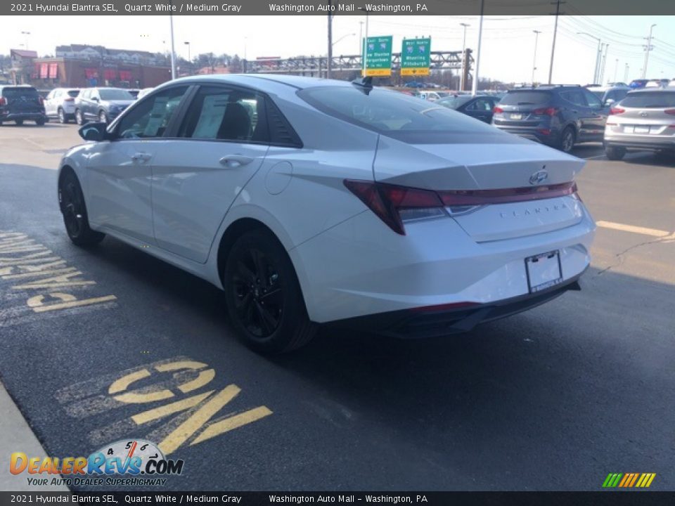 2021 Hyundai Elantra SEL Quartz White / Medium Gray Photo #3