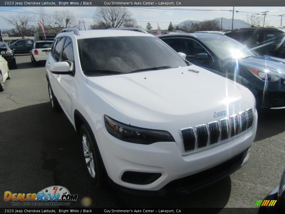 2020 Jeep Cherokee Latitude Bright White / Black Photo #1