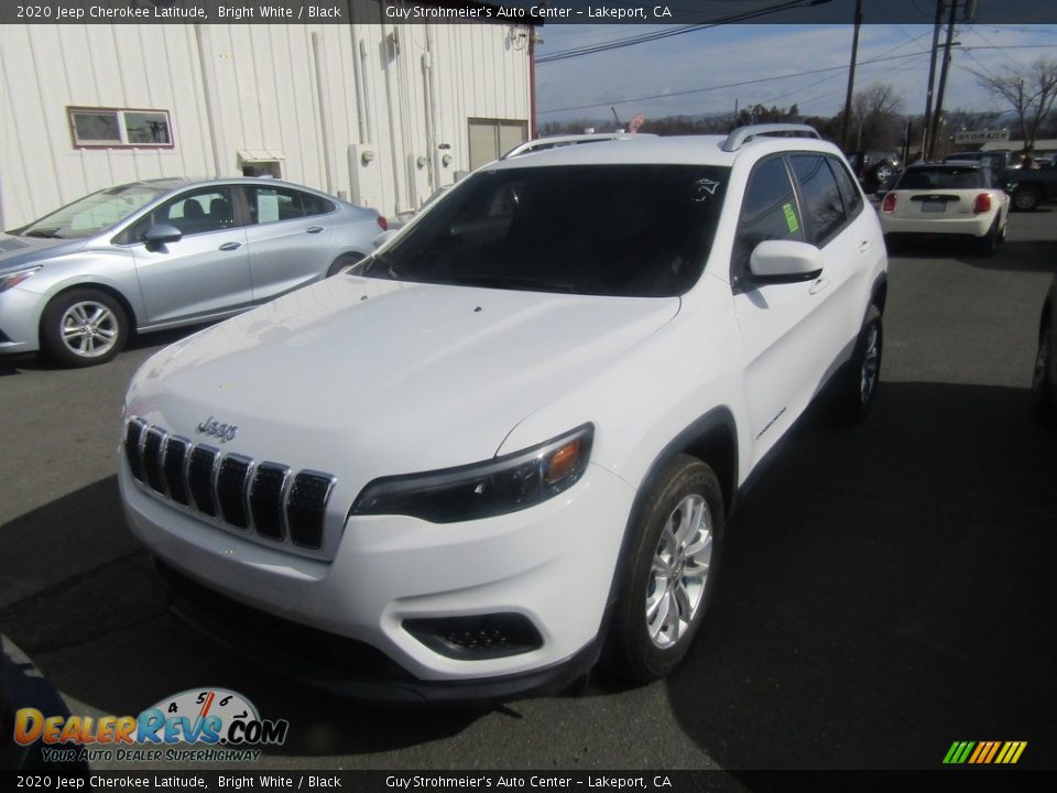 2020 Jeep Cherokee Latitude Bright White / Black Photo #2