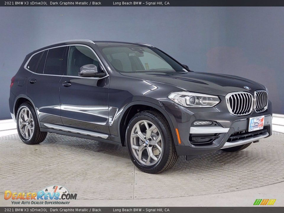 2021 BMW X3 sDrive30i Dark Graphite Metallic / Black Photo #27