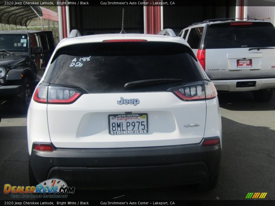 2020 Jeep Cherokee Latitude Bright White / Black Photo #3