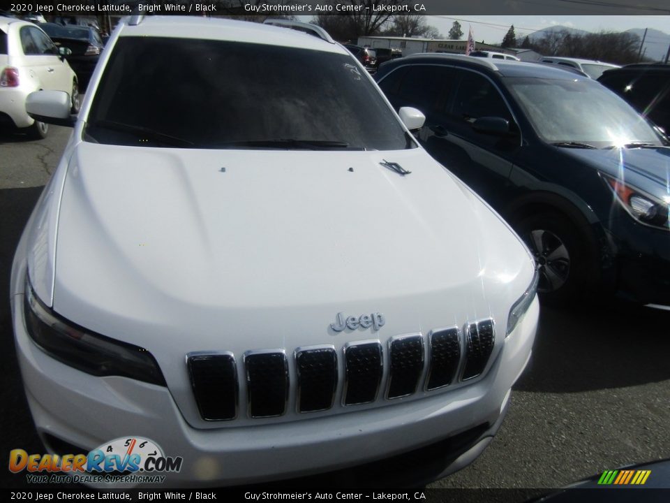2020 Jeep Cherokee Latitude Bright White / Black Photo #5