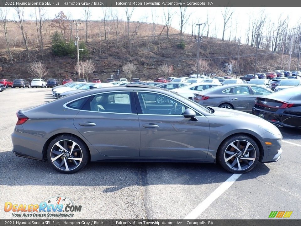 2021 Hyundai Sonata SEL Plus Hampton Gray / Black Photo #1