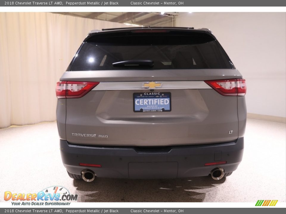 2018 Chevrolet Traverse LT AWD Pepperdust Metallic / Jet Black Photo #19