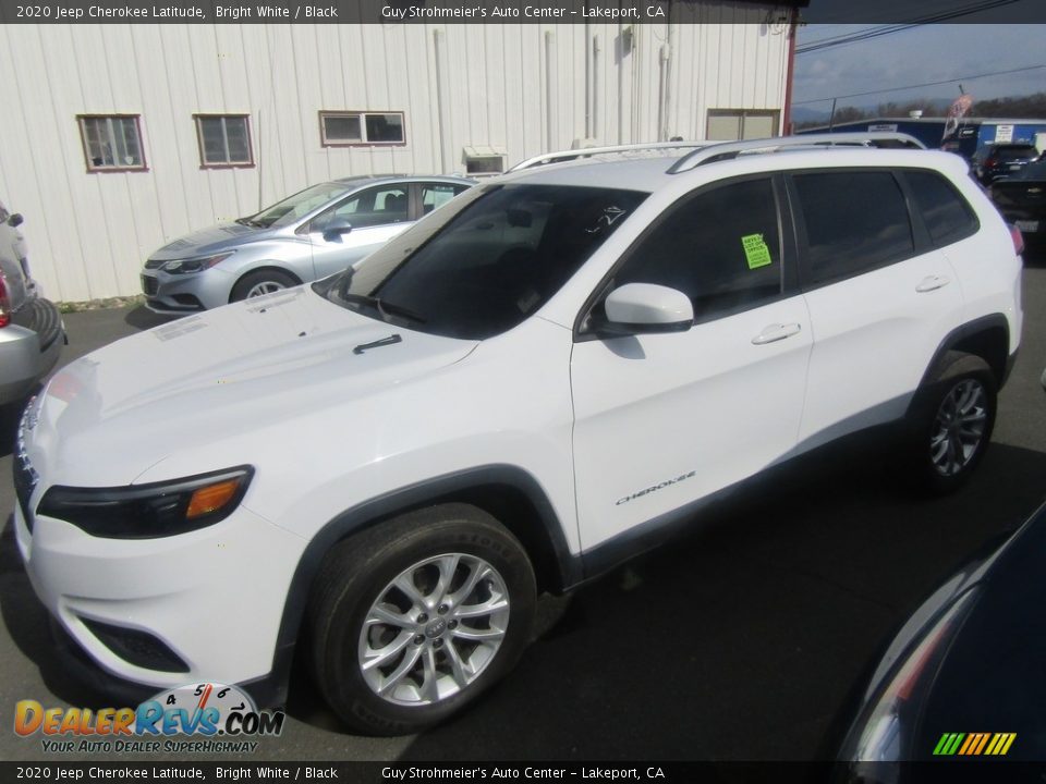 2020 Jeep Cherokee Latitude Bright White / Black Photo #7