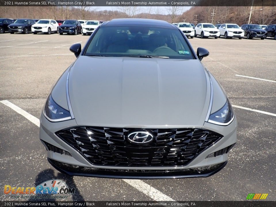 2021 Hyundai Sonata SEL Plus Hampton Gray / Black Photo #4