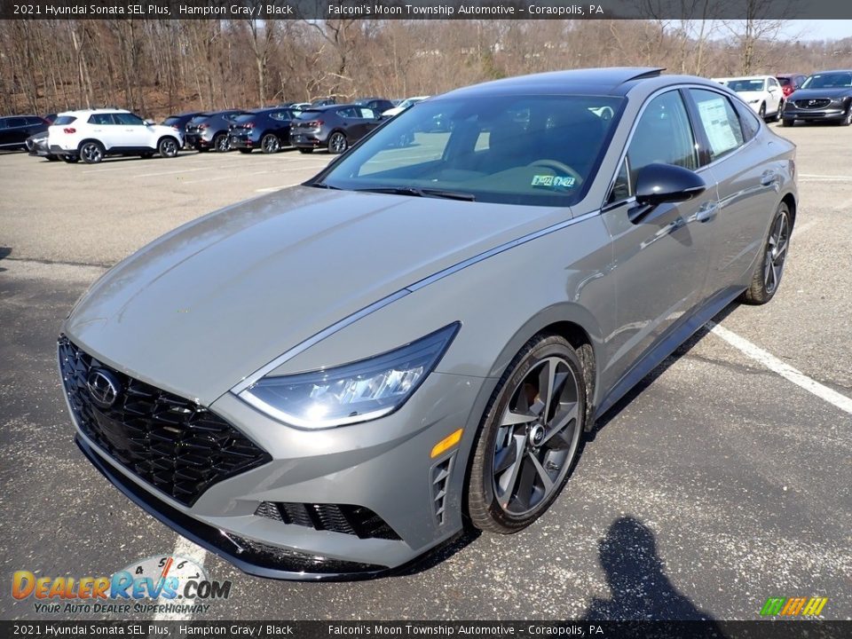 2021 Hyundai Sonata SEL Plus Hampton Gray / Black Photo #5