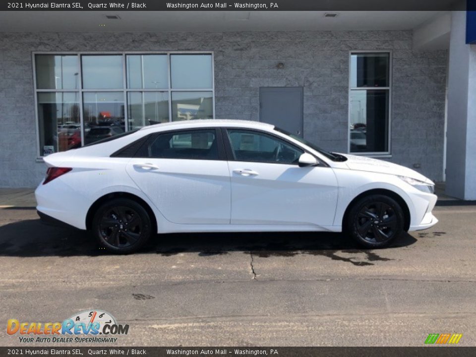 2021 Hyundai Elantra SEL Quartz White / Black Photo #2