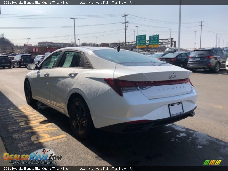 2021 Hyundai Elantra SEL Quartz White / Black Photo #3