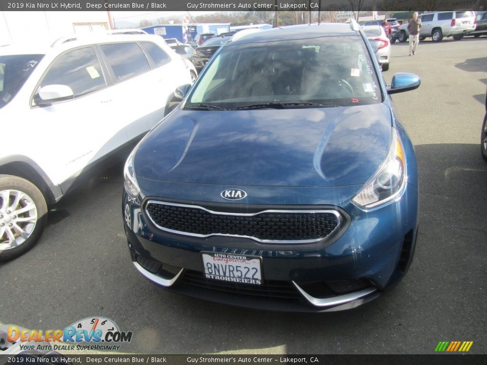 2019 Kia Niro LX Hybrid Deep Cerulean Blue / Black Photo #2