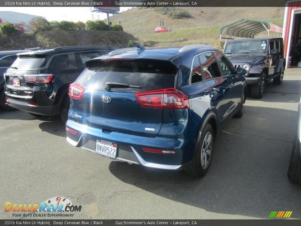 2019 Kia Niro LX Hybrid Deep Cerulean Blue / Black Photo #4