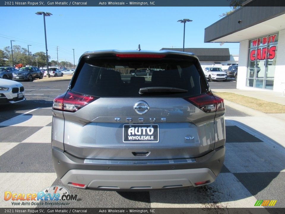 2021 Nissan Rogue SV Gun Metallic / Charcoal Photo #4