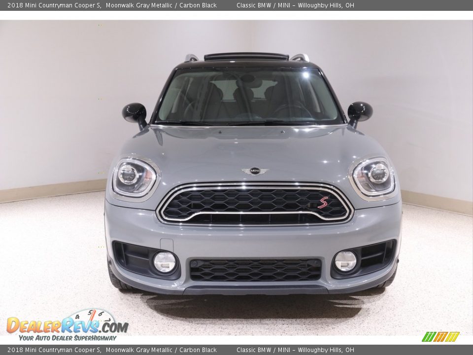 2018 Mini Countryman Cooper S Moonwalk Gray Metallic / Carbon Black Photo #2