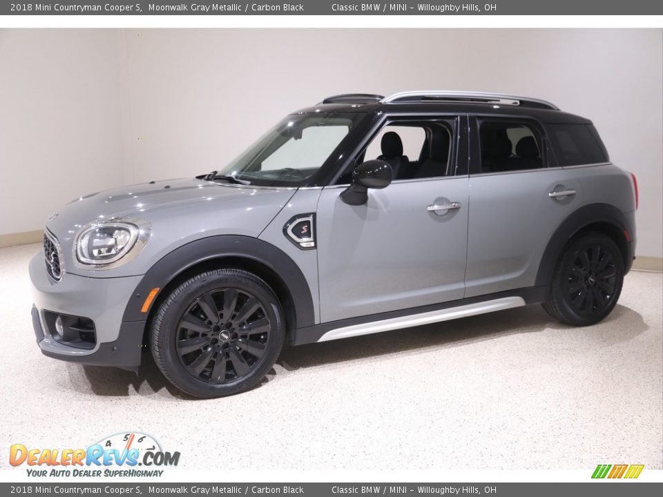 2018 Mini Countryman Cooper S Moonwalk Gray Metallic / Carbon Black Photo #3