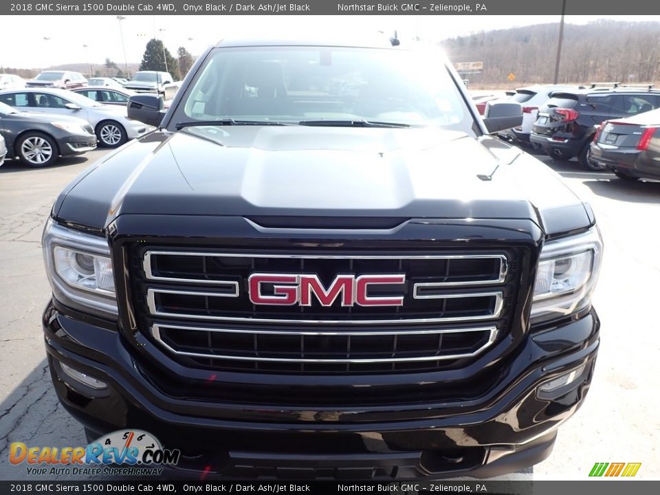 2018 GMC Sierra 1500 Double Cab 4WD Onyx Black / Dark Ash/Jet Black Photo #3