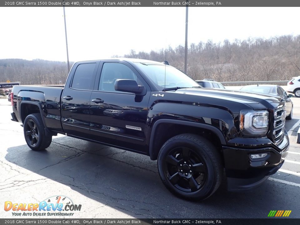 2018 GMC Sierra 1500 Double Cab 4WD Onyx Black / Dark Ash/Jet Black Photo #4