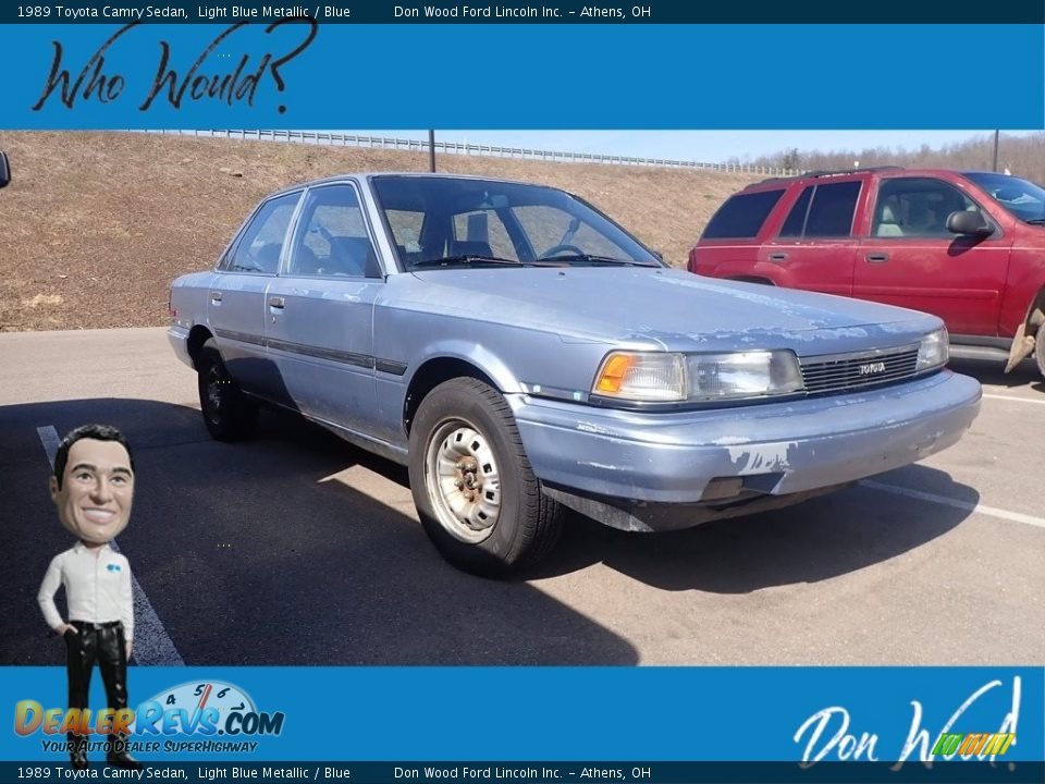 1989 Toyota Camry Sedan Light Blue Metallic / Blue Photo #1