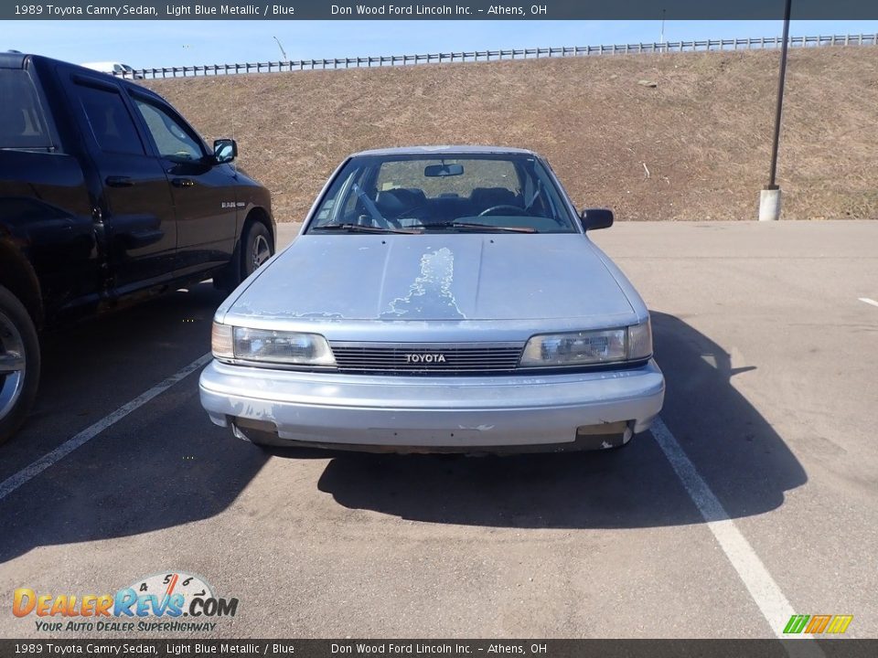 1989 Toyota Camry Sedan Light Blue Metallic / Blue Photo #4