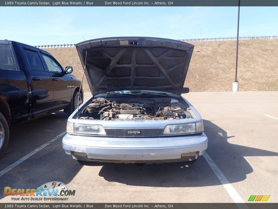 1989 Toyota Camry Sedan Light Blue Metallic / Blue Photo #5