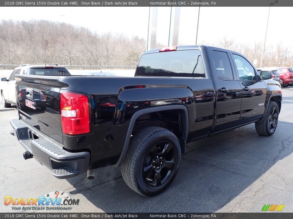 2018 GMC Sierra 1500 Double Cab 4WD Onyx Black / Dark Ash/Jet Black Photo #8