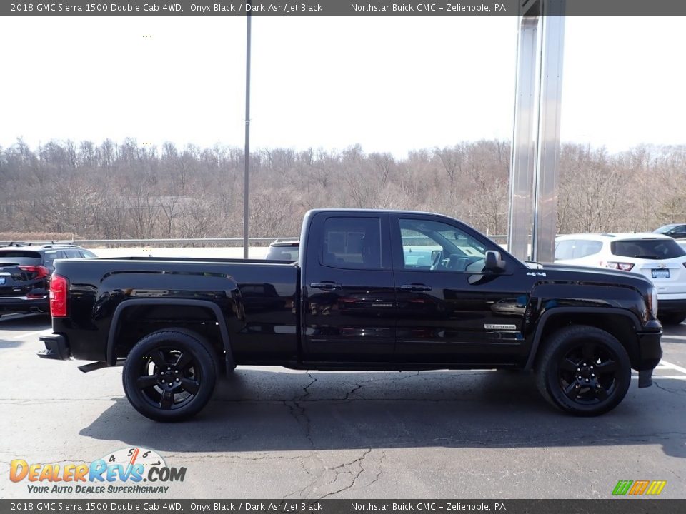 2018 GMC Sierra 1500 Double Cab 4WD Onyx Black / Dark Ash/Jet Black Photo #9