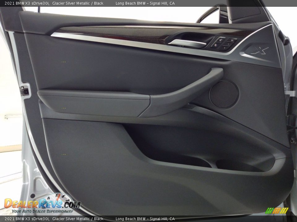 2021 BMW X3 sDrive30i Glacier Silver Metallic / Black Photo #10