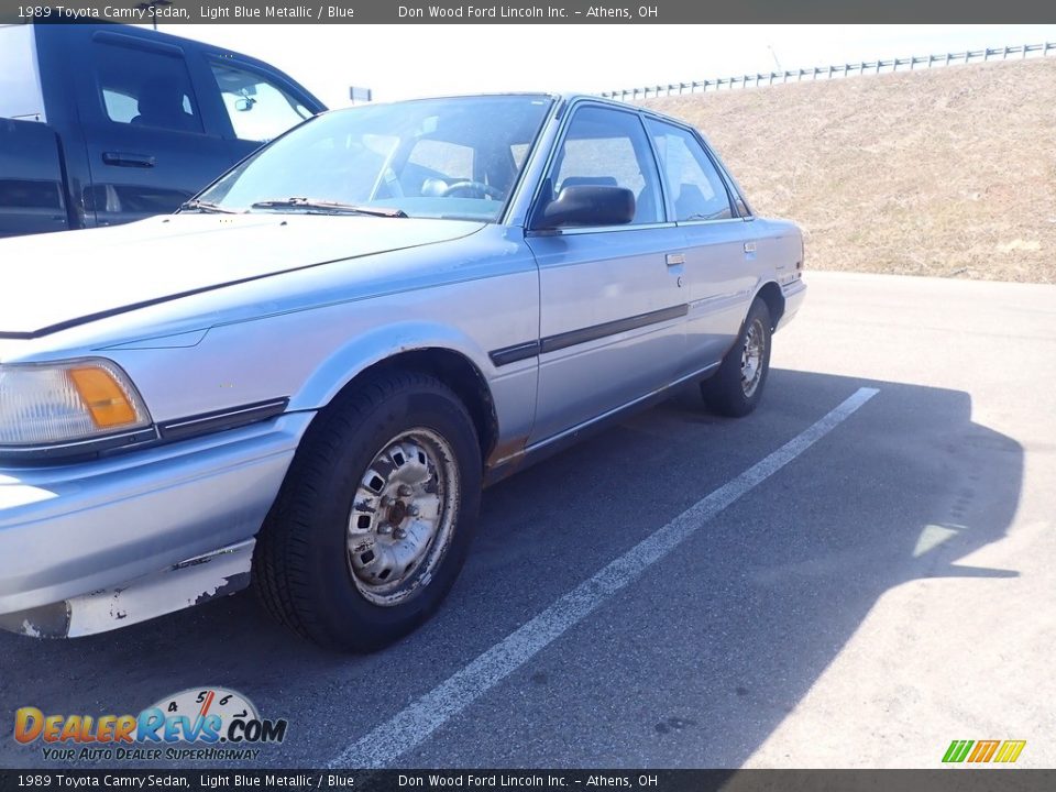 1989 Toyota Camry Sedan Light Blue Metallic / Blue Photo #9