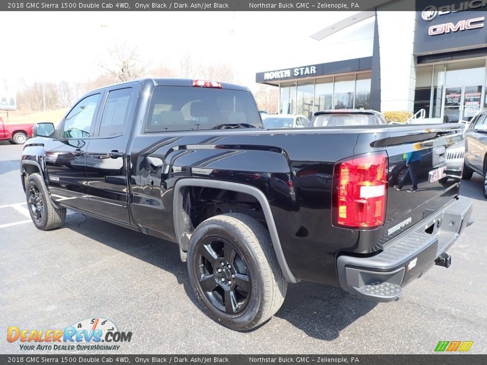 2018 GMC Sierra 1500 Double Cab 4WD Onyx Black / Dark Ash/Jet Black Photo #12