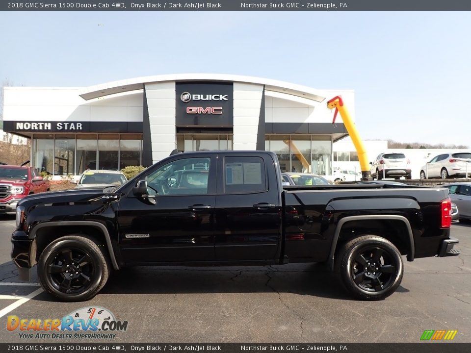 2018 GMC Sierra 1500 Double Cab 4WD Onyx Black / Dark Ash/Jet Black Photo #13