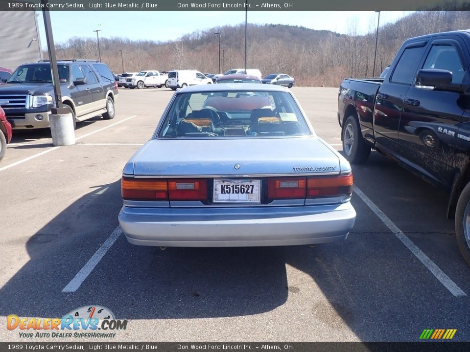 1989 Toyota Camry Sedan Light Blue Metallic / Blue Photo #11