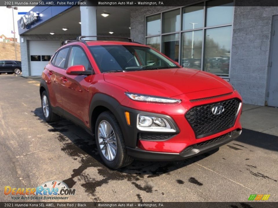 2021 Hyundai Kona SEL AWD Pulse Red / Black Photo #1