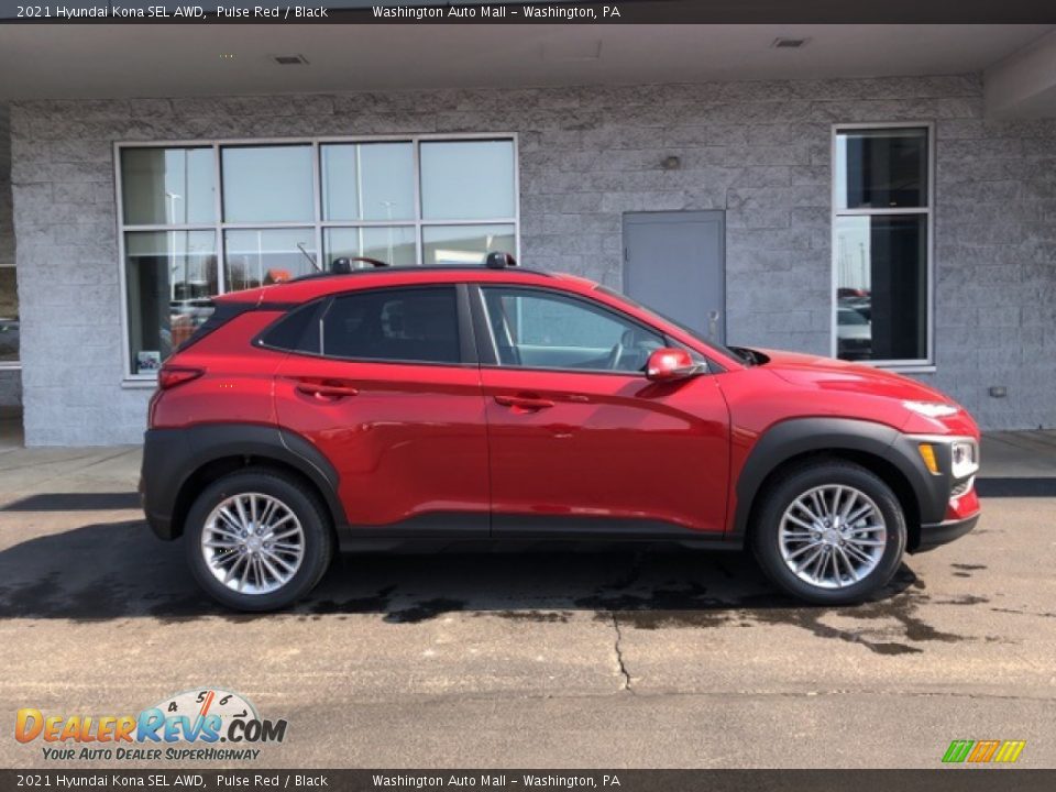 2021 Hyundai Kona SEL AWD Pulse Red / Black Photo #2