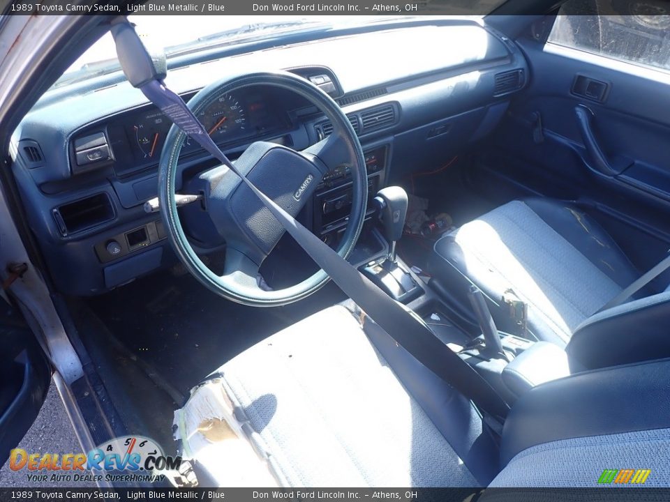 Blue Interior - 1989 Toyota Camry Sedan Photo #13