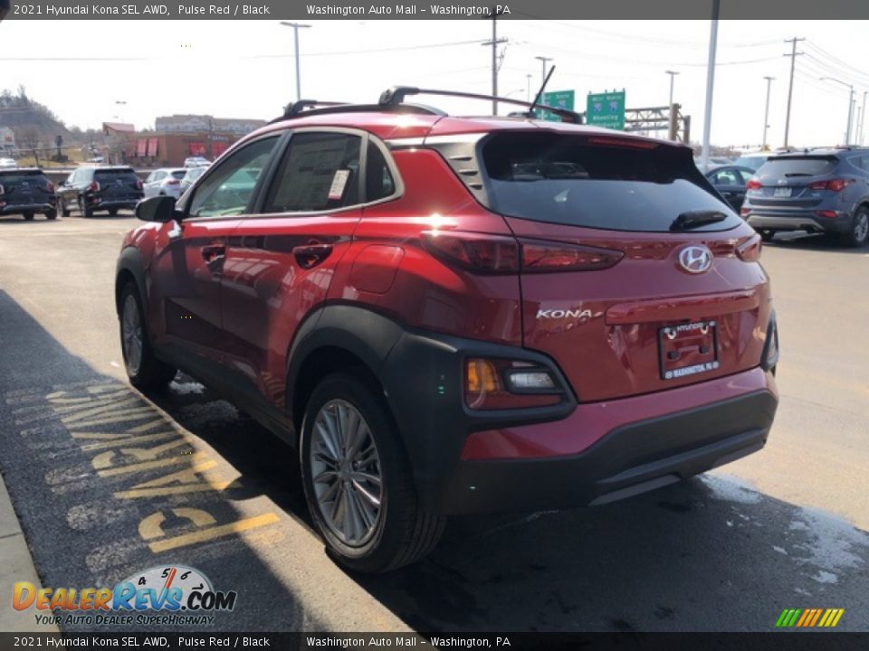 2021 Hyundai Kona SEL AWD Pulse Red / Black Photo #3
