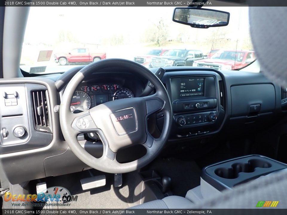 2018 GMC Sierra 1500 Double Cab 4WD Onyx Black / Dark Ash/Jet Black Photo #19