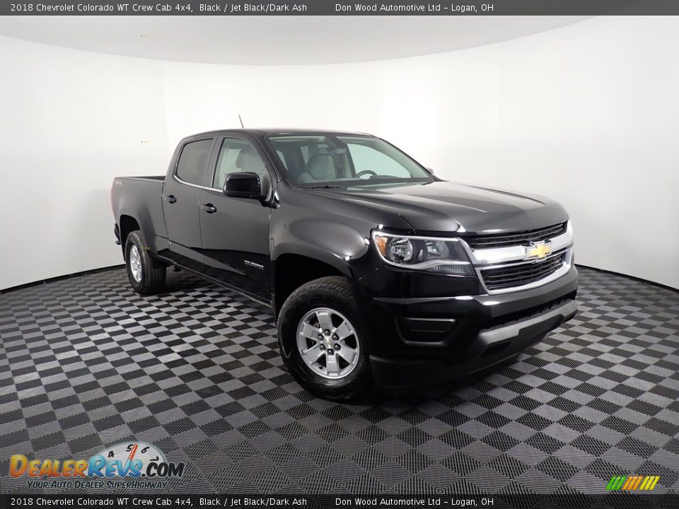 2018 Chevrolet Colorado WT Crew Cab 4x4 Black / Jet Black/Dark Ash Photo #3