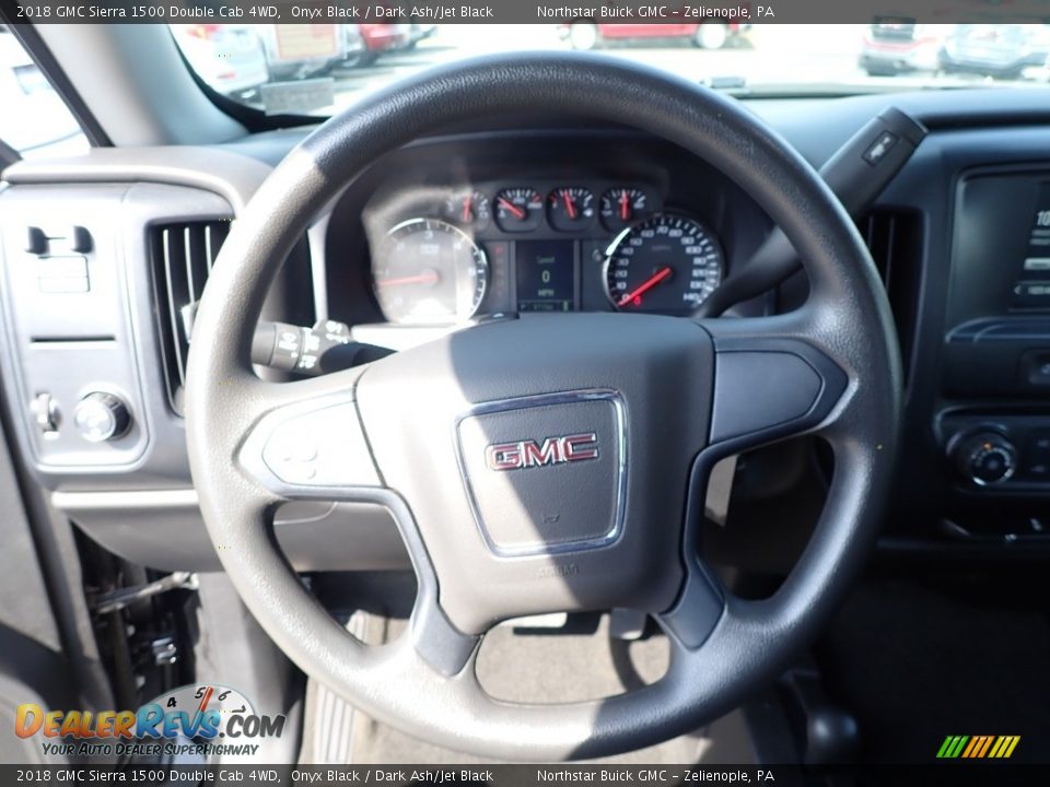 2018 GMC Sierra 1500 Double Cab 4WD Onyx Black / Dark Ash/Jet Black Photo #23