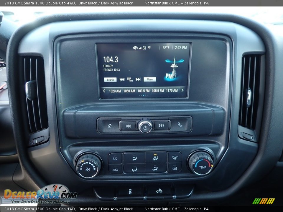 2018 GMC Sierra 1500 Double Cab 4WD Onyx Black / Dark Ash/Jet Black Photo #24