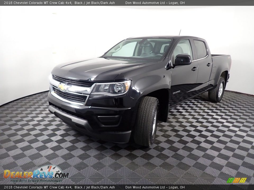 2018 Chevrolet Colorado WT Crew Cab 4x4 Black / Jet Black/Dark Ash Photo #9